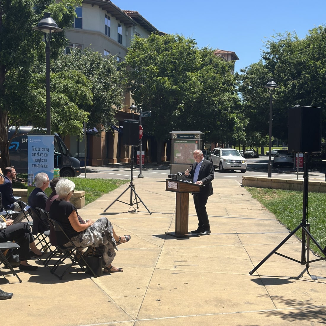 Outdoor Press Conference